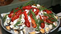 ilustrasi seafood platter
